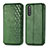 Coque Portefeuille Livre Cuir Etui Clapet S01D pour Samsung Galaxy A41 SC-41A Vert