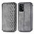 Coque Portefeuille Livre Cuir Etui Clapet S01D pour Samsung Galaxy A52 4G Gris