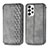 Coque Portefeuille Livre Cuir Etui Clapet S01D pour Samsung Galaxy A53 5G Gris