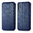 Coque Portefeuille Livre Cuir Etui Clapet S01D pour Samsung Galaxy A70S Bleu