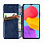 Coque Portefeuille Livre Cuir Etui Clapet S01D pour Samsung Galaxy F13 4G Petit