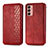 Coque Portefeuille Livre Cuir Etui Clapet S01D pour Samsung Galaxy F13 4G Rouge