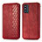 Coque Portefeuille Livre Cuir Etui Clapet S01D pour Samsung Galaxy F52 5G Rouge