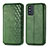 Coque Portefeuille Livre Cuir Etui Clapet S01D pour Samsung Galaxy F52 5G Vert