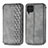 Coque Portefeuille Livre Cuir Etui Clapet S01D pour Samsung Galaxy F62 5G Gris