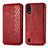 Coque Portefeuille Livre Cuir Etui Clapet S01D pour Samsung Galaxy M01 Rouge