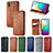 Coque Portefeuille Livre Cuir Etui Clapet S01D pour Samsung Galaxy M02 Petit