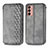 Coque Portefeuille Livre Cuir Etui Clapet S01D pour Samsung Galaxy M13 4G Gris