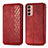 Coque Portefeuille Livre Cuir Etui Clapet S01D pour Samsung Galaxy M13 4G Rouge