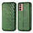 Coque Portefeuille Livre Cuir Etui Clapet S01D pour Samsung Galaxy M13 4G Vert