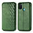 Coque Portefeuille Livre Cuir Etui Clapet S01D pour Samsung Galaxy M21 Vert