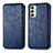 Coque Portefeuille Livre Cuir Etui Clapet S01D pour Samsung Galaxy M23 5G Bleu