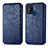 Coque Portefeuille Livre Cuir Etui Clapet S01D pour Samsung Galaxy M31 Prime Edition Bleu