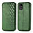 Coque Portefeuille Livre Cuir Etui Clapet S01D pour Samsung Galaxy M31s Vert