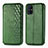 Coque Portefeuille Livre Cuir Etui Clapet S01D pour Samsung Galaxy M51 Vert