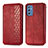 Coque Portefeuille Livre Cuir Etui Clapet S01D pour Samsung Galaxy M52 5G Rouge