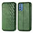 Coque Portefeuille Livre Cuir Etui Clapet S01D pour Samsung Galaxy M52 5G Vert