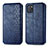 Coque Portefeuille Livre Cuir Etui Clapet S01D pour Samsung Galaxy M60s Bleu