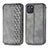 Coque Portefeuille Livre Cuir Etui Clapet S01D pour Samsung Galaxy M60s Gris