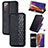 Coque Portefeuille Livre Cuir Etui Clapet S01D pour Samsung Galaxy Note 20 5G Petit