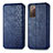 Coque Portefeuille Livre Cuir Etui Clapet S01D pour Samsung Galaxy S20 FE 4G Bleu