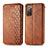 Coque Portefeuille Livre Cuir Etui Clapet S01D pour Samsung Galaxy S20 Lite 5G Marron