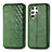 Coque Portefeuille Livre Cuir Etui Clapet S01D pour Samsung Galaxy S22 Ultra 5G Vert