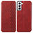 Coque Portefeuille Livre Cuir Etui Clapet S01D pour Samsung Galaxy S23 Plus 5G Rouge