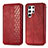 Coque Portefeuille Livre Cuir Etui Clapet S01D pour Samsung Galaxy S23 Ultra 5G Rouge