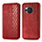 Coque Portefeuille Livre Cuir Etui Clapet S01D pour Sharp Aquos R8 Rouge