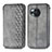 Coque Portefeuille Livre Cuir Etui Clapet S01D pour Sharp Aquos R8s Gris