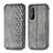 Coque Portefeuille Livre Cuir Etui Clapet S01D pour Sony Xperia 1 II Gris