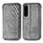 Coque Portefeuille Livre Cuir Etui Clapet S01D pour Sony Xperia 1 IV Gris