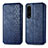 Coque Portefeuille Livre Cuir Etui Clapet S01D pour Sony Xperia 1 IV SO-51C Bleu