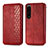 Coque Portefeuille Livre Cuir Etui Clapet S01D pour Sony Xperia 1 IV SO-51C Rouge