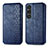 Coque Portefeuille Livre Cuir Etui Clapet S01D pour Sony Xperia 1 V Bleu