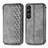 Coque Portefeuille Livre Cuir Etui Clapet S01D pour Sony Xperia 1 V Gris