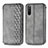 Coque Portefeuille Livre Cuir Etui Clapet S01D pour Sony Xperia 10 III Gris