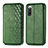 Coque Portefeuille Livre Cuir Etui Clapet S01D pour Sony Xperia 10 IV SO-52C Vert