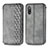 Coque Portefeuille Livre Cuir Etui Clapet S01D pour Sony Xperia Ace II Gris