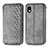 Coque Portefeuille Livre Cuir Etui Clapet S01D pour Sony Xperia Ace III Gris