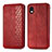 Coque Portefeuille Livre Cuir Etui Clapet S01D pour Sony Xperia Ace III Rouge