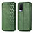 Coque Portefeuille Livre Cuir Etui Clapet S01D pour Vivo V21e 5G Vert