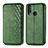 Coque Portefeuille Livre Cuir Etui Clapet S01D pour Vivo Y11 Vert