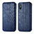 Coque Portefeuille Livre Cuir Etui Clapet S01D pour Xiaomi Redmi 9A Bleu