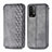 Coque Portefeuille Livre Cuir Etui Clapet S01D pour Xiaomi Redmi 9T 4G Gris