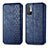 Coque Portefeuille Livre Cuir Etui Clapet S01D pour Xiaomi Redmi Note 10 5G Bleu