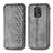 Coque Portefeuille Livre Cuir Etui Clapet S01D pour Xiaomi Redmi Note 9 Pro Max Gris