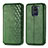 Coque Portefeuille Livre Cuir Etui Clapet S01D pour Xiaomi Redmi Note 9 Vert