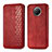 Coque Portefeuille Livre Cuir Etui Clapet S01D pour Xiaomi Redmi Note 9T 5G Rouge